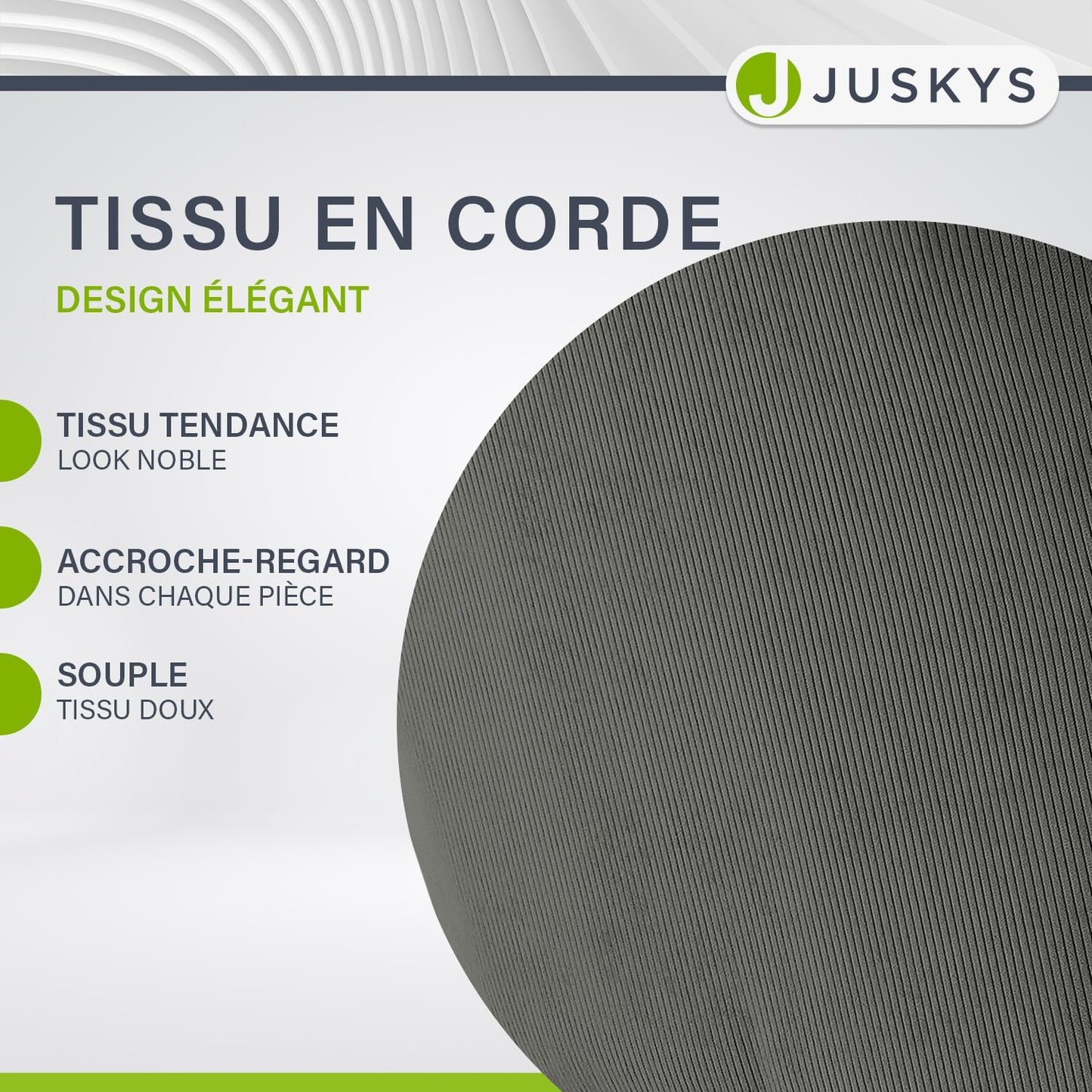 Chaise de salle à manger Juskys avec accoudoir - capacité de 120 kg - 61 x 57 x 85 cm - gris clair