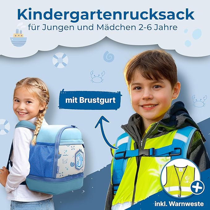 REISERACKER Sac à dos enfant Adventure blue