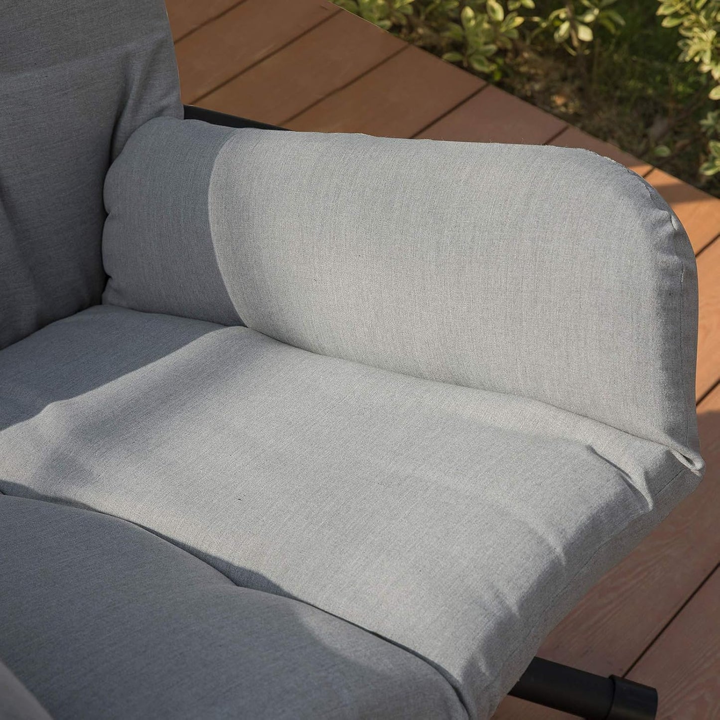 SoBuy Chaise suspendue avec cadre - Max. 150 kg - 103 x 125 x 190 cm - Gris