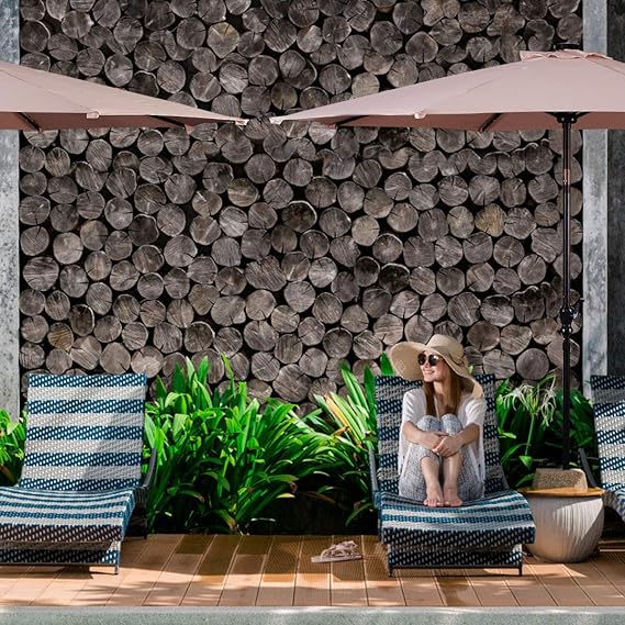 Parasol Coast avec éclairage LED - Ø270 cm - Beige