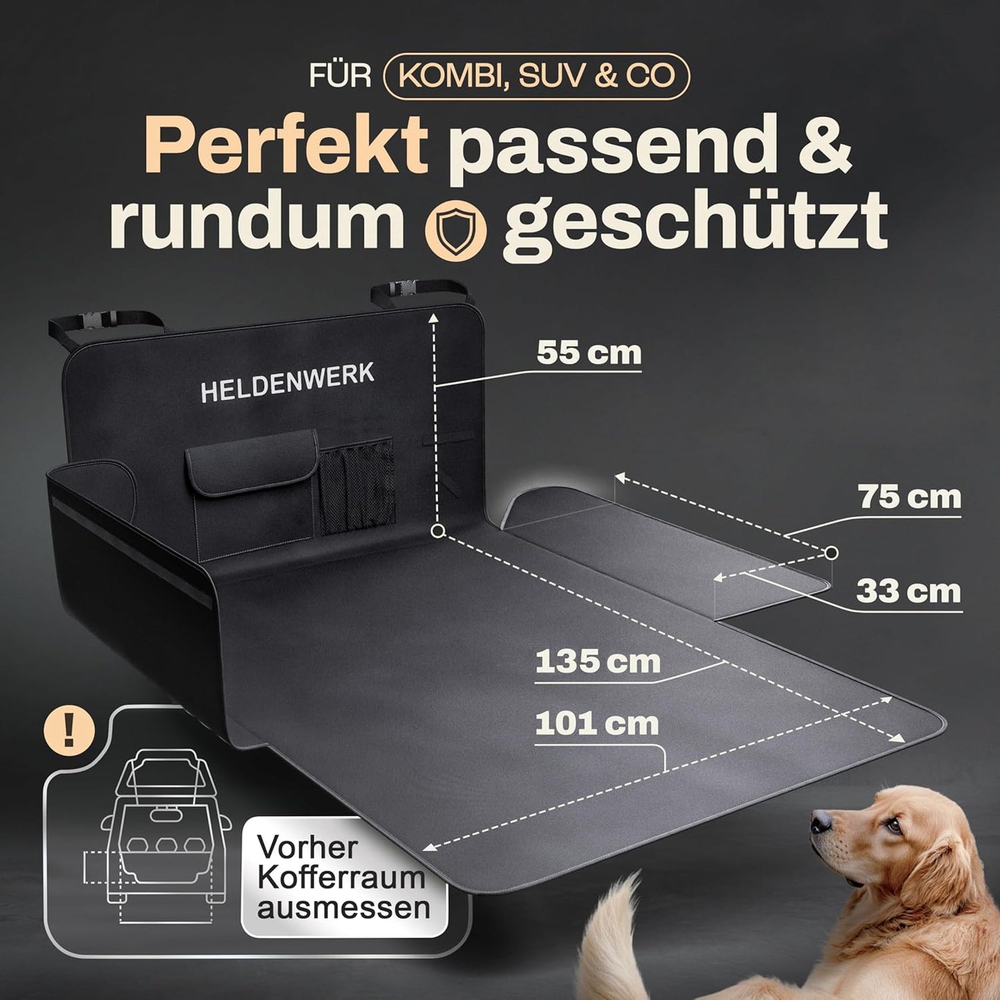 Heroism Trunk Protection - Chiens - Imperméable - Noir