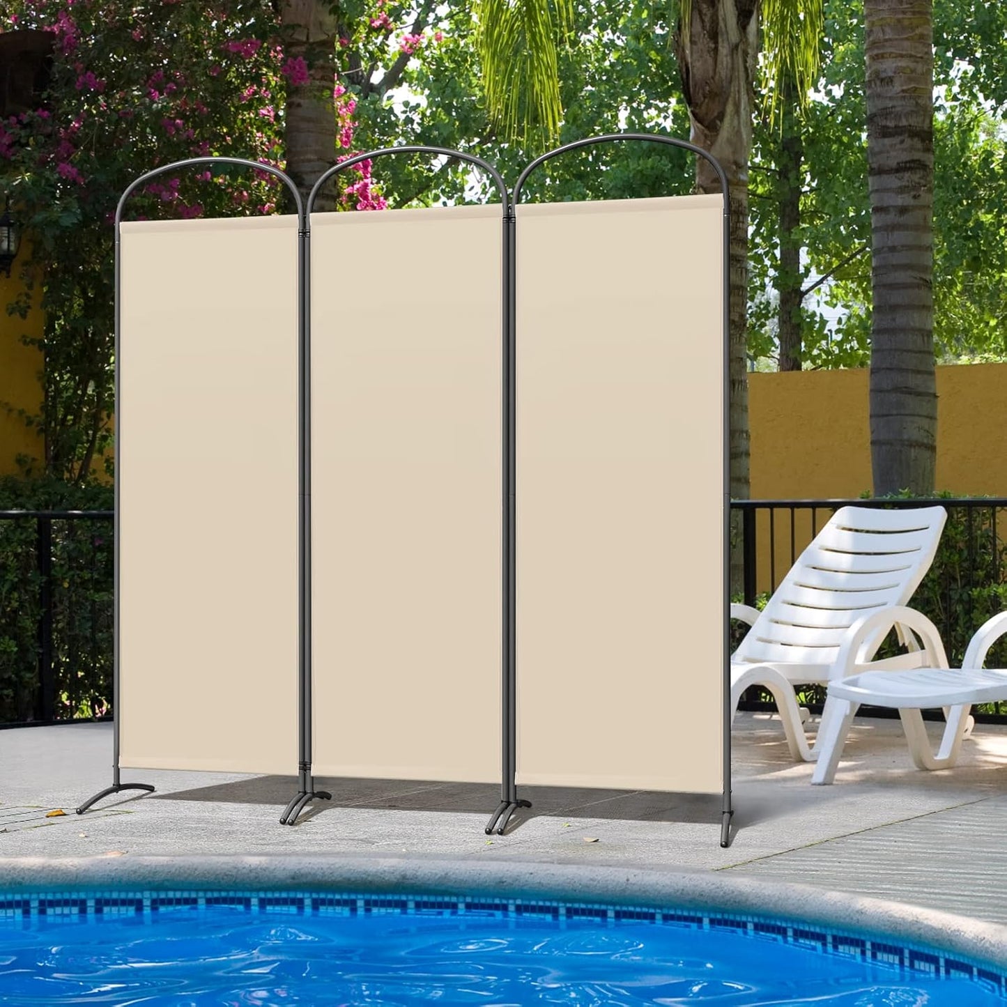 Angel Living Paravent - 3 Panneaux - 168 x 182 cm - Beige