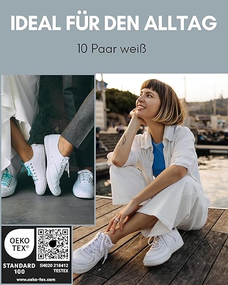 HELDENWERK 10 paires de chaussettes d'entraînement invisibles - respirantes et confortables - chaussettes invisibles pour hommes et femmes - noires, blanches, grises