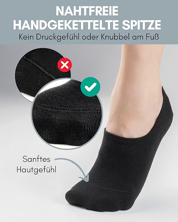 Heroism 10 paires de chaussettes de cheville pour hommes et femmes - Chaussettes d'entraînement invisibles, respirantes et confortables - Taille 43-46