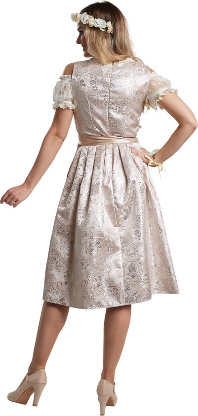 dressforfun - Midi-Dirndl Traunstein modèle 2 XL - Robe fantaisie costume halloween robe de soirée robe carnaval costume carnaval robe de soirée - 304633