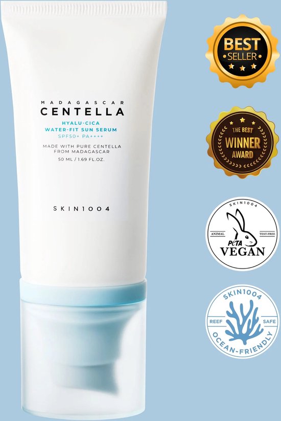 SKIN1004 Madagascar Centella Hyalu-Cica Water-Fit Sun Serum SPF 50+ PA++++ 50ml Coups de soleil - Korean Skin Care
