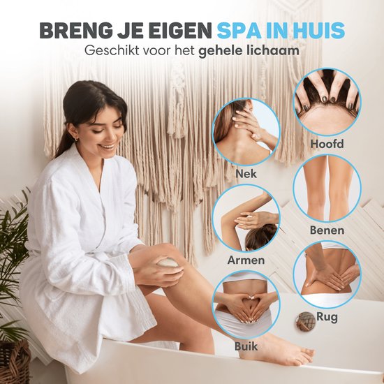 Vulpes Goods® BodyCare - Appareil de massage crânien à infrarouge - Masseur électrique - Masseur de cuir chevelu - Brosse à cheveux - Stimule la croissance et la circulation des cheveux - Rechargeable par USB