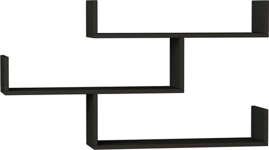 Asir - Etagère murale - Anthracite - 119x22x66,5 cm