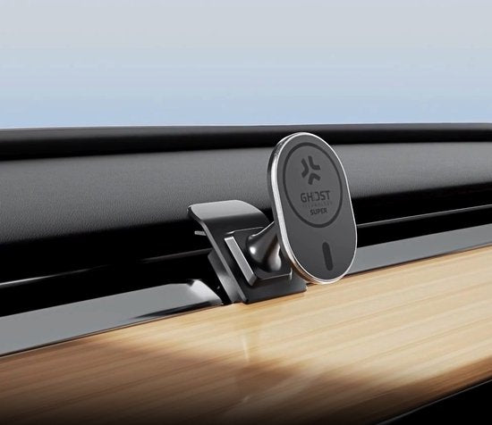 Support de téléphone Celly MagSafe - Pour les modèles Tesla X, Y, 3 et S - Fixation sur la grille d'aération ou l'écran - Rotation à 360°