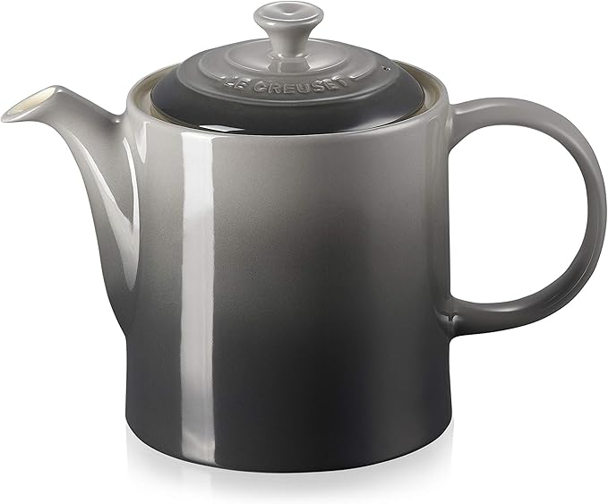 Théière Le Creuset Grand 91011013490000, grès, 1,3 litre, pour 4 tasses, Flint
