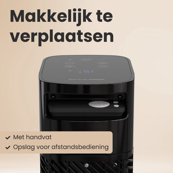 Auronic Réchaud électrique - Réchaud céramique - Réchaud tour - Chauffage 2200W - Noir