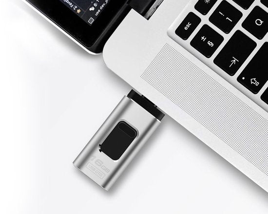Vlectro - Clé USB 4-en-1 pour smartphone, tablette et ordinateur portable - 128 GB
