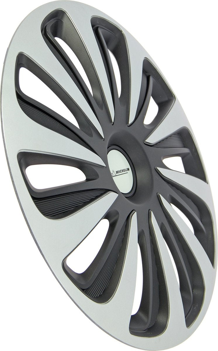 Enjoliveurs Michelin 16 pouces - argent/noir - nvs