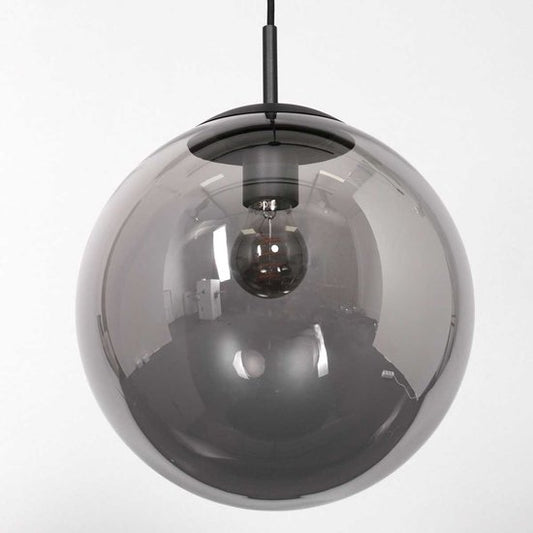 Steinhauer - lampe suspendue - Bollique - noir - verre métal - Ø 25cm - E27 - 3497ZW