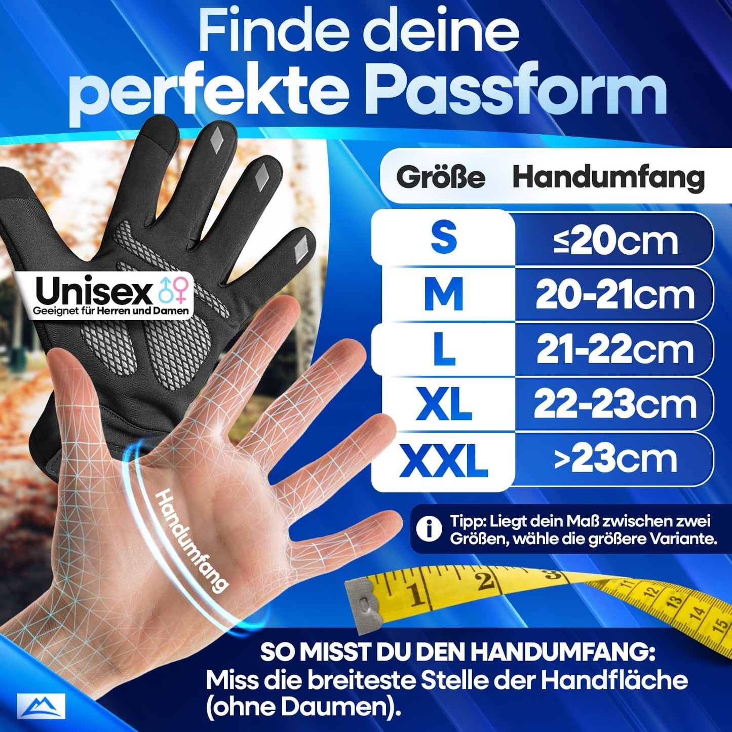 Nextcover® Gants de vélo d'hiver - ThermoShield 2.0 - Unisex - tailles S-XXL - Chauds et imperméables thermo - hiver imperméable