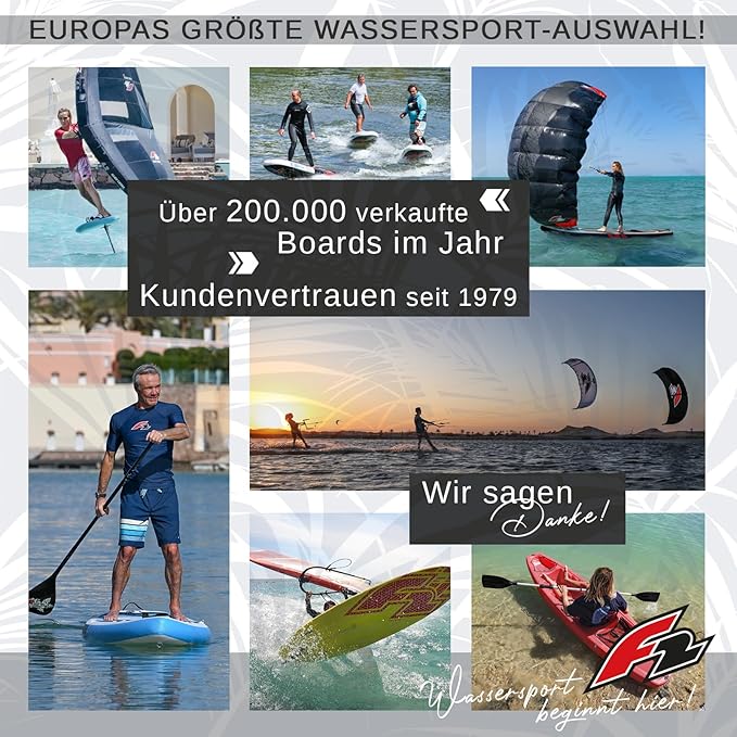 Planche de SUP gonflable F2 Sector Red, édition limitée 2024 – Planche de paddle polyvalente avec siège de kayak – 372 cm