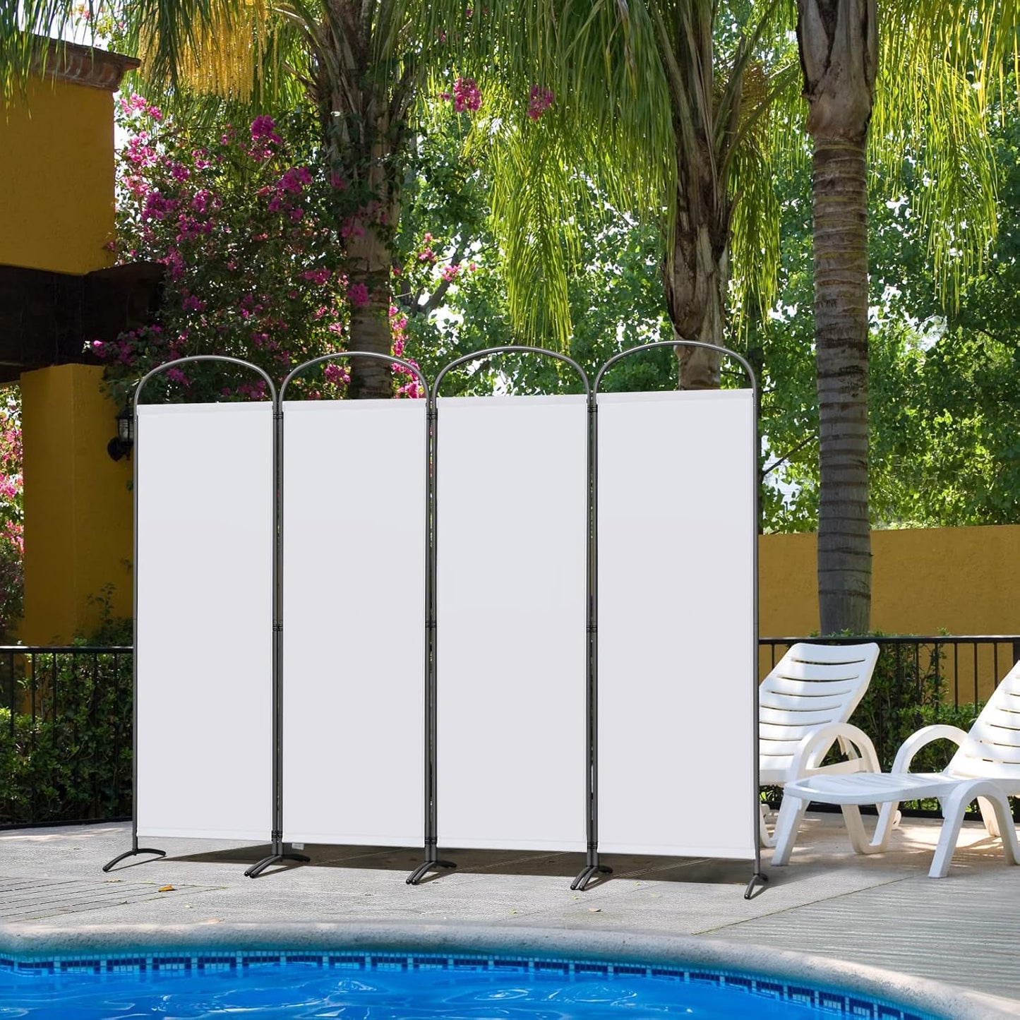 Angel Living Screen 4 panneaux - 224 x 182 cm - Blanc