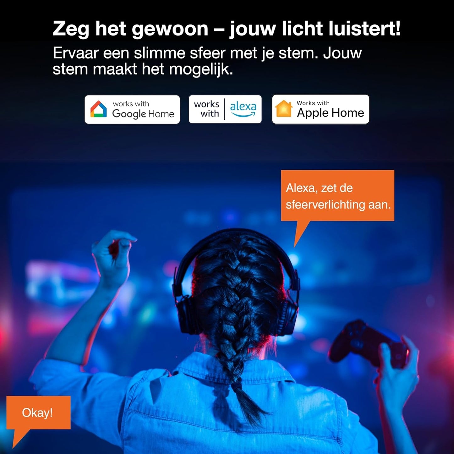 LEDVANCE SMART WIFI COB bandes décoratives COB - 5 m - Magic RGB - Blanc - Flexible & Dimmable