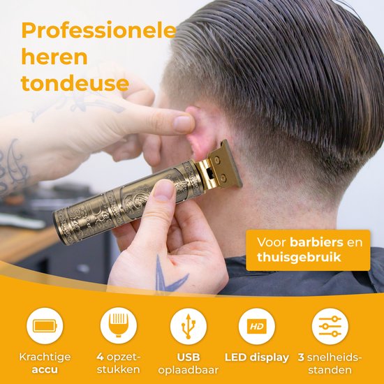 Nuvance - Tondeuse Homme - Affichage LED - Accessoires inclus - Tondeuse Barbe et Tondeuse Homme - Usb C Rechargeable - Tondeuse