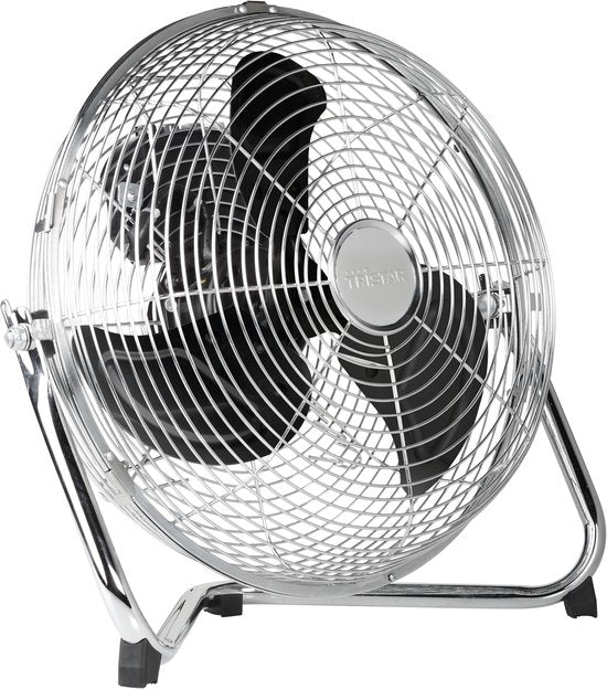 Ventilateur de sol Tristar 35 cm – Boîtier métallique – Ventilateur de type « box » – 3 vitesses – Oscillation à 85° – VE-5937