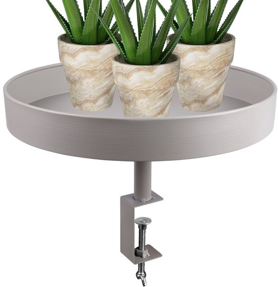 H&S Collection Plateau avec clip décoratif 36x26 cm couleur sable