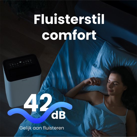 Déshumidificateur Auronic - Compact Pro Plus - 20L - Chambre à coucher, salle de bain, salon et bureau - Déshumidificateur d'intérieur - Blanc