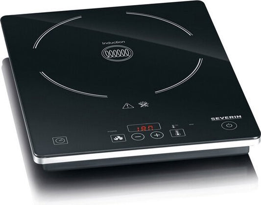 Severin KP 1071 - Plaque de cuisson à induction - 1 zone de cuisson - minuterie - sécurité enfants - 2 000 watts - prise standard