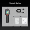 HIKMICRO Imageur thermique E02 - équipé de la technologie Superir, d'une interface intégrée et de quatre palettes de couleurs - pour l'analyse et l'inspection d'images radiométriques - plastique noir - 6 x 3 x 2 cm