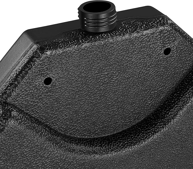 Yaheetech : ensemble de 4 pièces pour pied de parasol à remplir, pour parasol suspendu - Noir - Jusqu'à 80 kg de sable / 60 kg d'eau