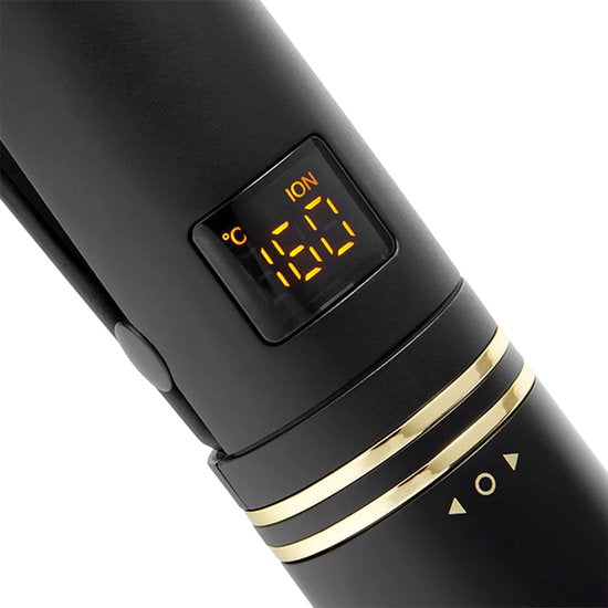 Hot Tools - Fer à lisser professionnel Evolve Black Gold - 25 mm - Fer à lisser - Coiffure - Boucles