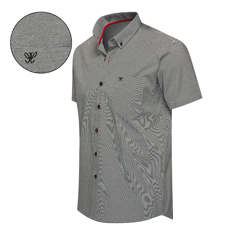 Cappucino - Bronte Shirt Short Sleeve - Vichy Black (Taille M)