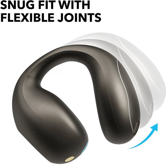 soundcore by Anker C40i Wireless Open-Ear Earbuds Black - Ecouteurs - clip-on, articulation flexible, boutons de contrôle, confort léger, maintien stable grâce aux poignées amovibles, haut-parleurs étendus pour un son clair.