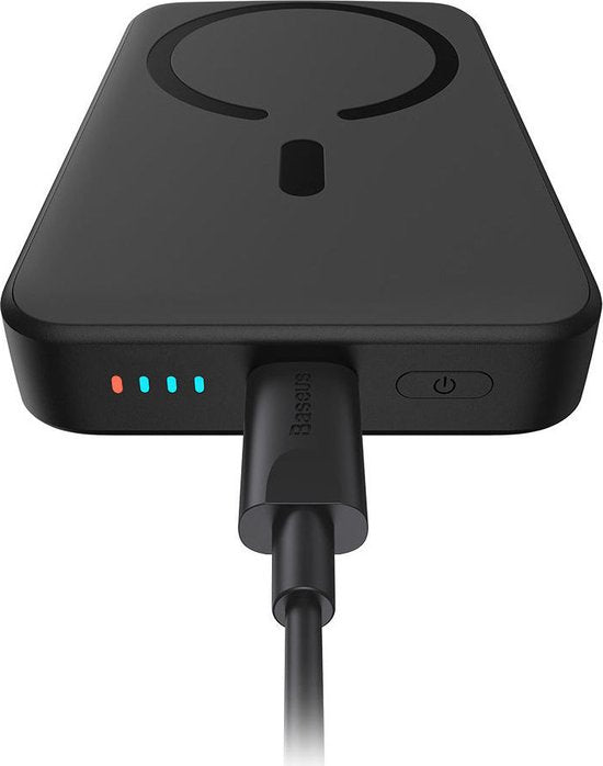 Batterie externe Baseus Mini 10 000 mAh, noire | Compacte, compatible MagSafe et recharge rapide | USB-C 20 W | Compatible avec l'iPhone d'Apple et d'autres smartphones