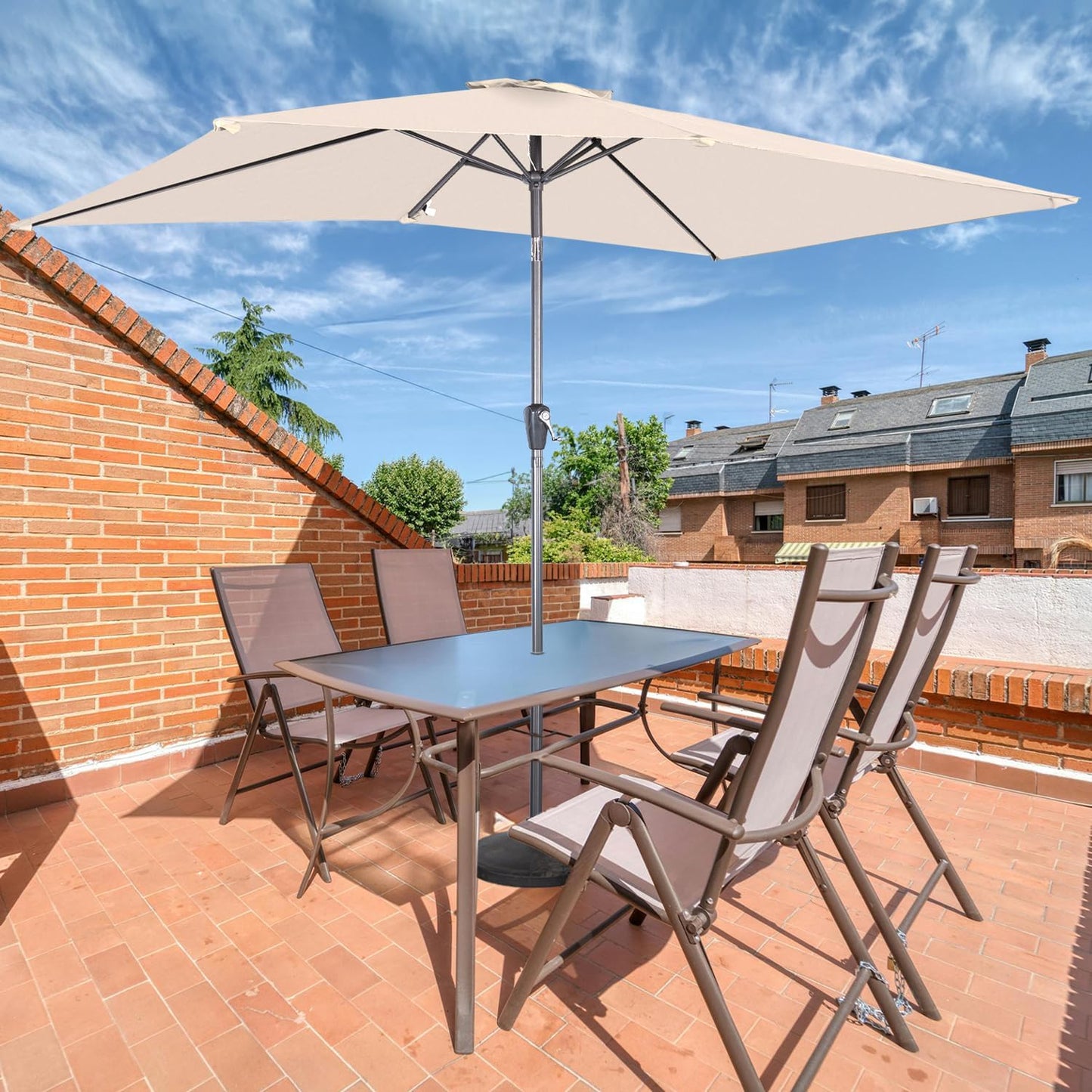 Angel Living Parasol - Rectangulaire - 200 x 300 cm - Beige