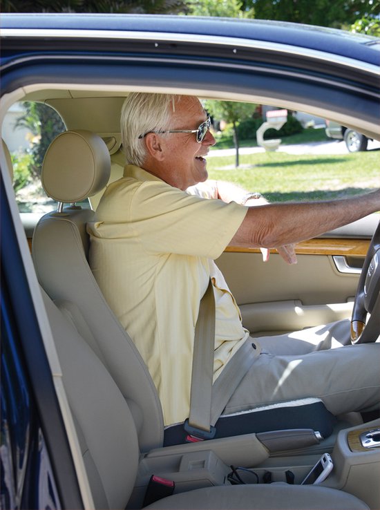 Coussin de siège Dualuxe avec gel pour le soutien de la posture - Confortable pour le dos et le bassin - Prévient les plaintes - Caoutchouc en mousse - Noir/Beige