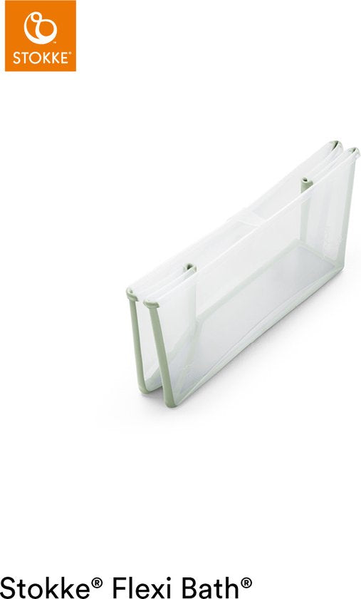 Ensemble Stokke® Flexi Bath® X-Large - Flexi Bath® XL + support pour nouveau-né - Vert transparent