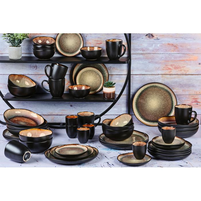 Service de vaisselle Björn - 48 pièces - Pierre