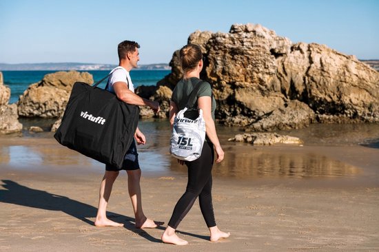 VirtuFit Kayak 335 - Turquoise - Avec sièges de kayak et sac de transport - Convient pour deux ou trois personnes - Durable et robuste - Kayak gonflable - Kayak - Bateau gonflable