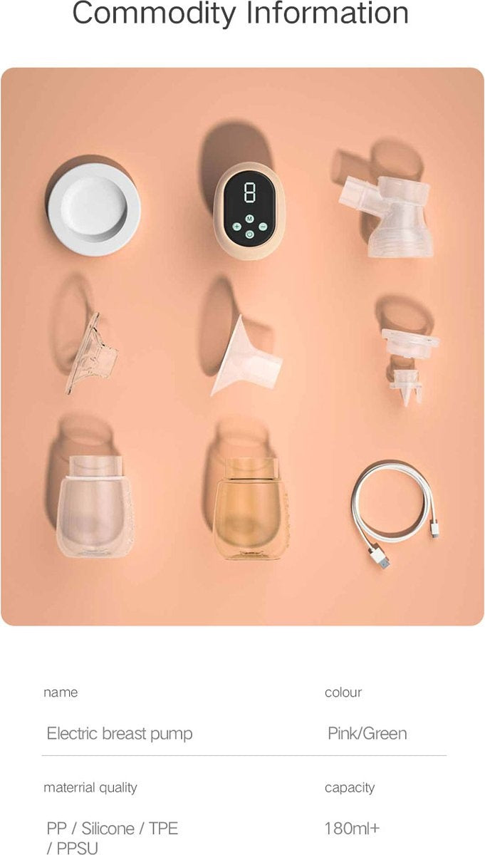 Fuegobird Tire-lait électrique sans fil - Dispositif d'allaitement intelligent Tire-lait sans fil portable - Sans BPA