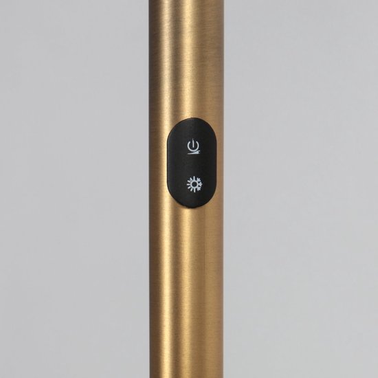 Lampadaire Steinhauer Daphne 2 4601BR - lampe de lecture en métal et composants électroniques de couleur bronze, éclairage réglable, style classique, idéale pour une utilisation en intérieur