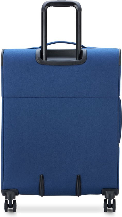 Valise souple – Delsey x Benetton – Polyester robuste – Extensible – TSA – 65 cm – Bleu foncé