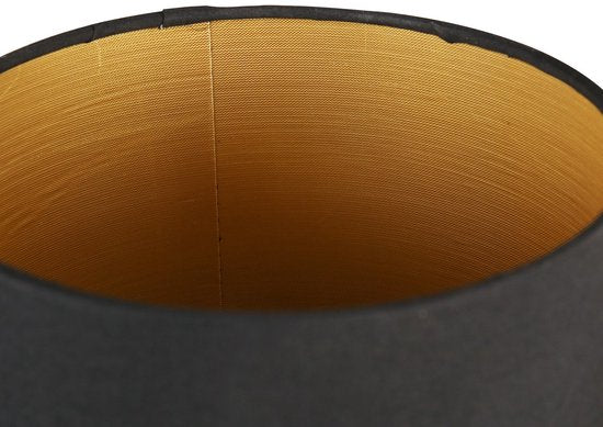 Applique murale Noor 1562ZW - Réglable avec lampe de lecture, Or/Noir, Métal/Textile, Mexlite - Design intemporel pour l'intérieur