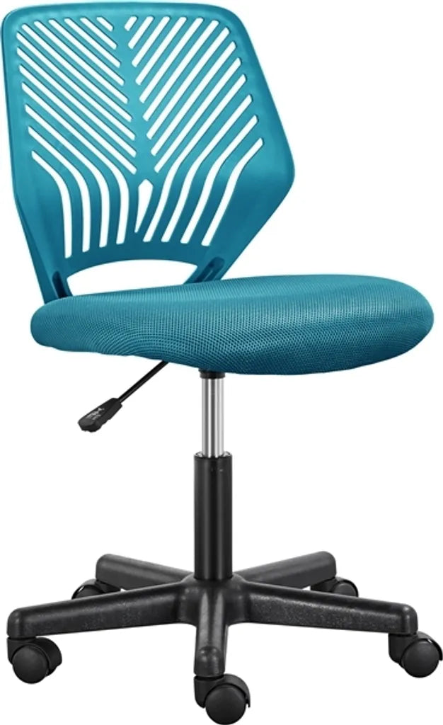 Yaheetech : chaise pivotante sans accoudoirs, turquoise