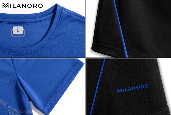 Milanoro - Kit de sport élégant pour homme - Vert - 3XL
