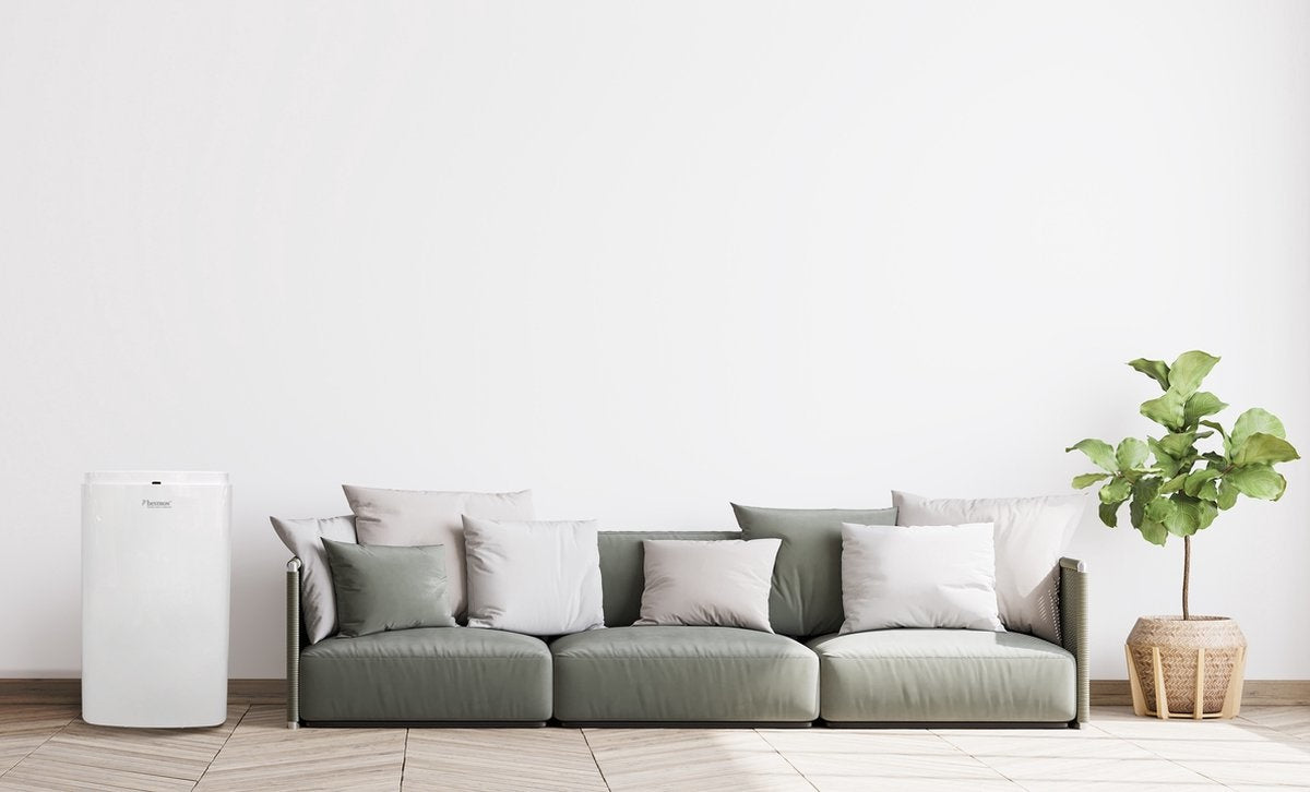 Bestron mobiele airco, airconditioning voor ruimtes tot 45m², koelvermogen 3,5 kW, met met CFC vrije koelmiddel, 12.000 BTU/h, kleur: wit