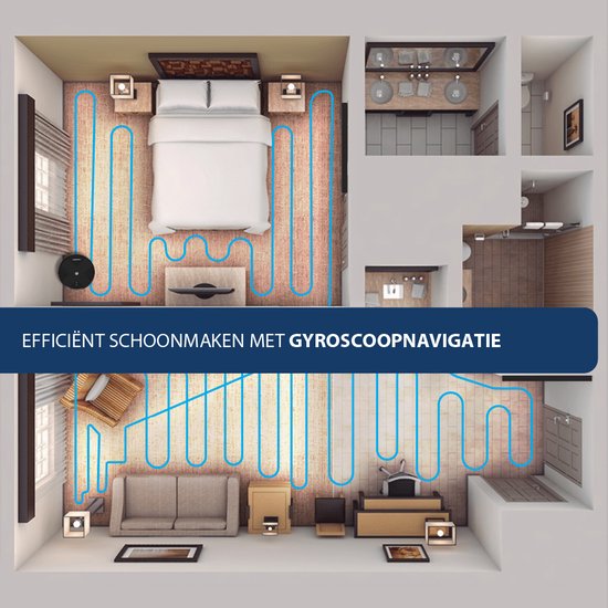 Blaupunkt Bluebot XBOOST BPK-VCBB1XB - Robot aspirateur avec fonction de nettoyage - Station de charge - Fonction d'aspiration turbo