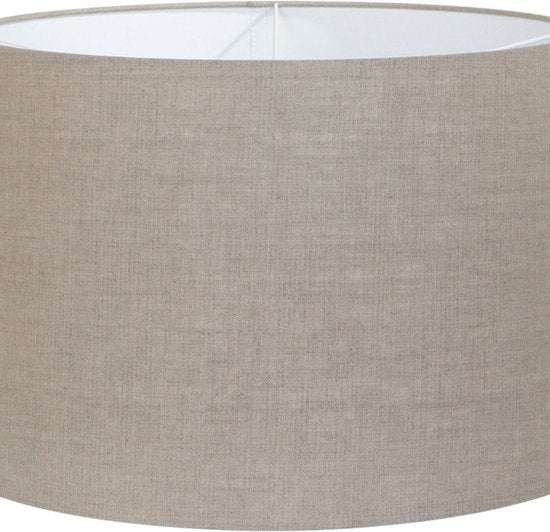 Steinhauer - Abat-jour K1001R - Ø45 cm - Gris lin - Forme cylindrique - Raccord E27 - Design intemporel - Convient aux lampadaires et aux suspensions