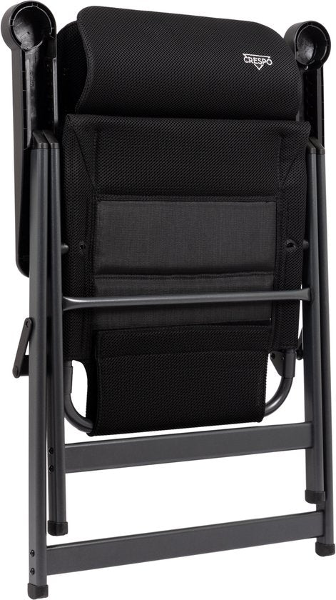 Crespo - Chaise de plage - M - AP/237 - Air-Deluxe - Compact - Noir - Modèle 2025