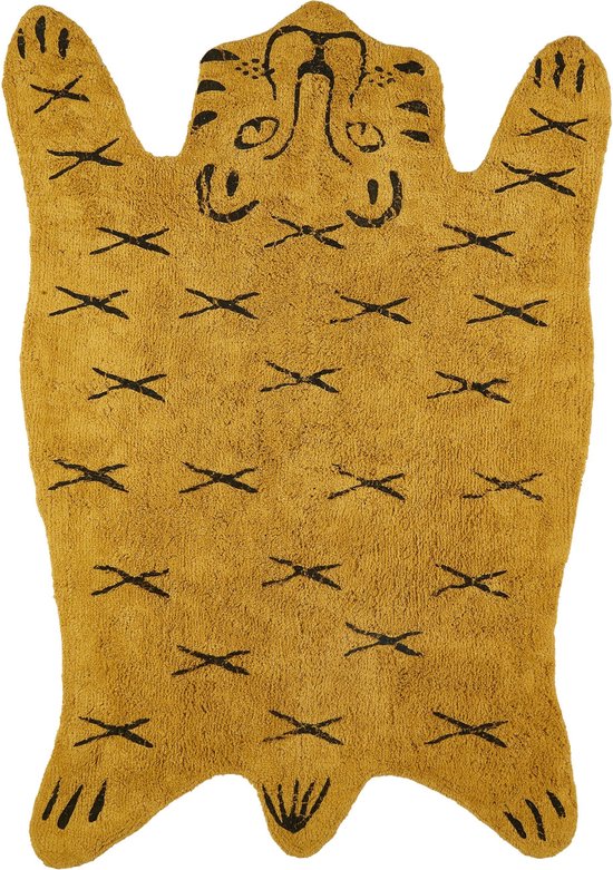 Tapis Chambre d'enfant - Tapis Jungle - Tigre - 180 x 120 cm - Jaune