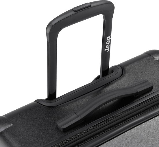 Valise Jeep Extra Large 80 cm extensible, noire